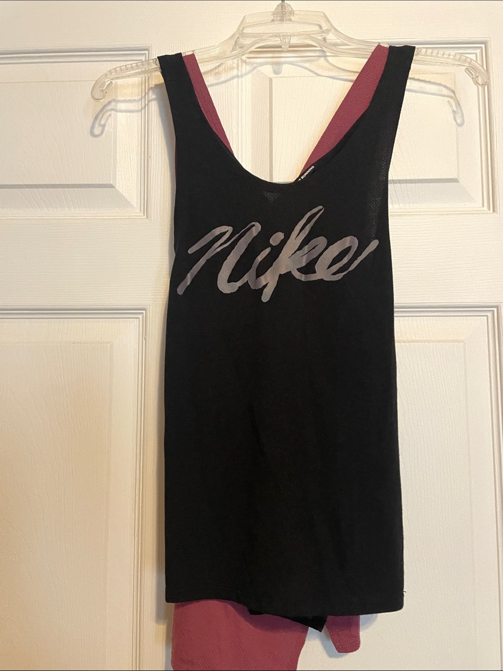 Nike Black Tank with Silver Script Logo